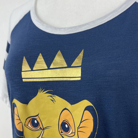 Disney The Lion King Simba Shirt Women 3X 22W-24W Short Sleeve Raglan Tee - Picture 9 of 14